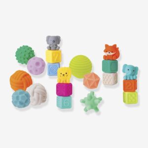 Baby Greifspielzeug Geschenk-Set INFANTINO aus softem Kunststoff