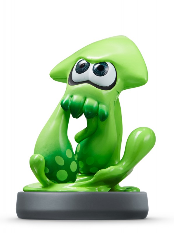 Amiibo - Splatoon Collection Figur: Inkling-Tintenfisch / Inkling Squid (gebraucht) NEUWERTIG