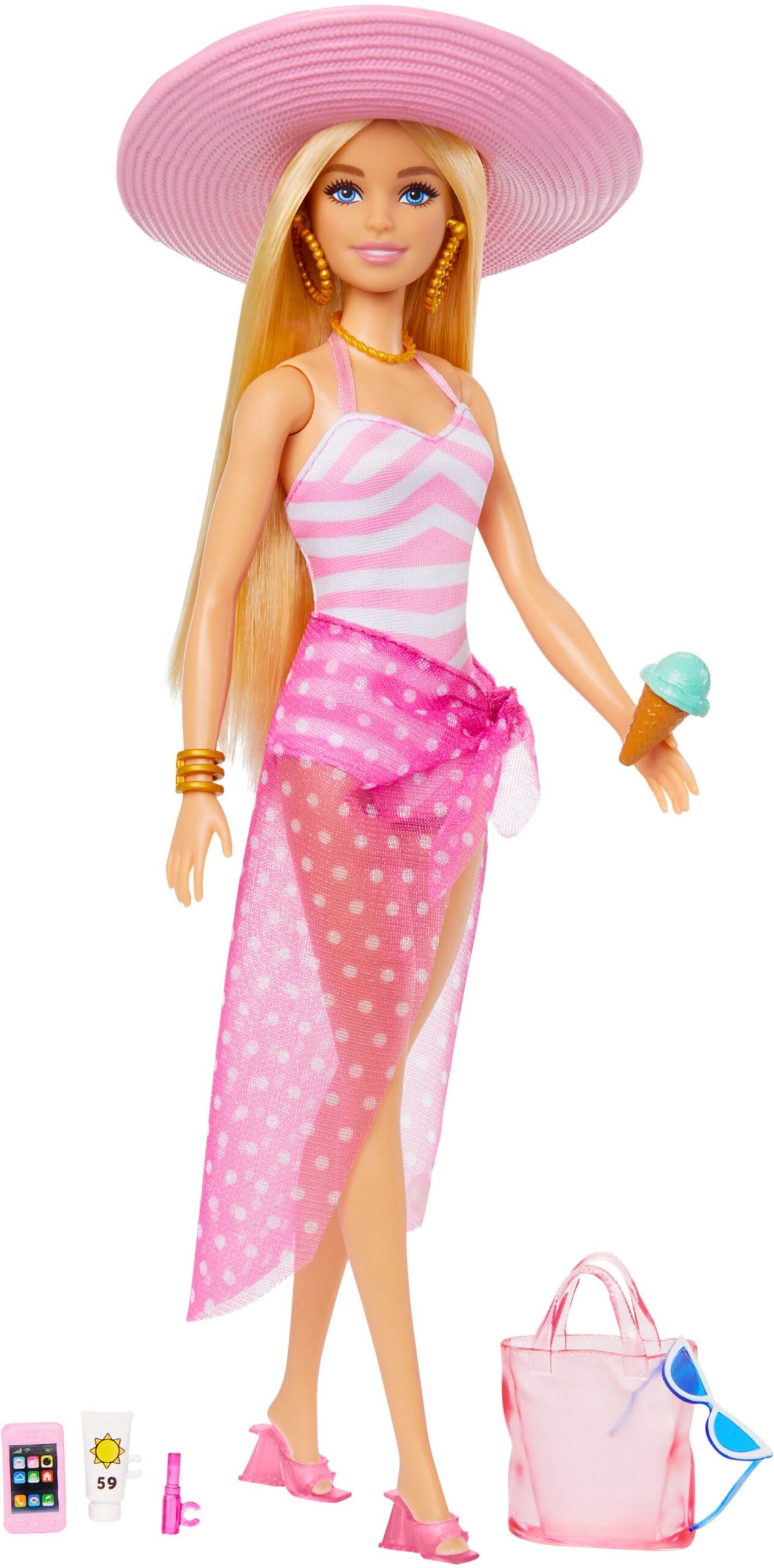 Barbie Anziehpuppe »Blonde mit Badeanzug und...