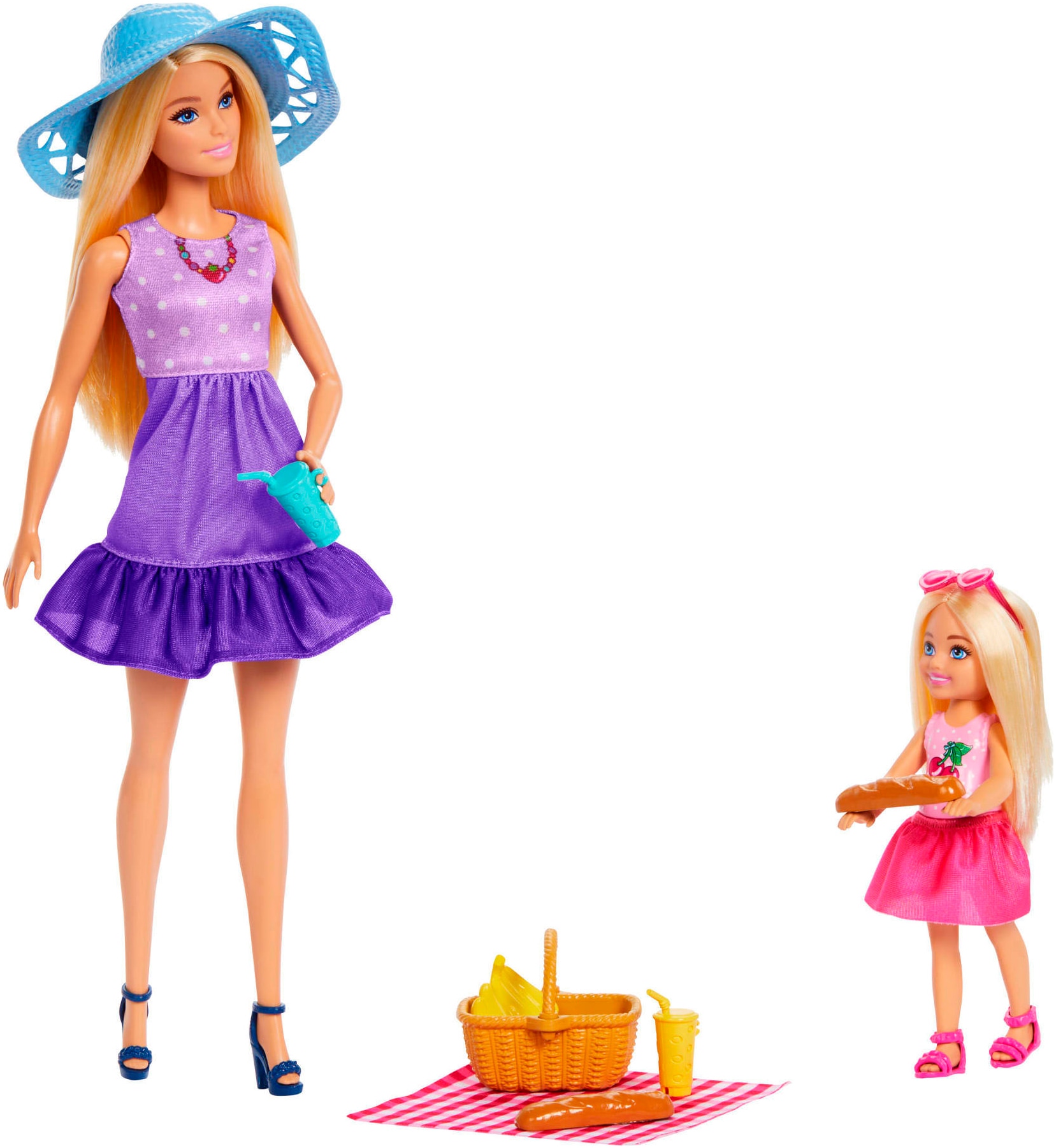 Barbie Anziehpuppe »Barbie Malibu and Chelsea«