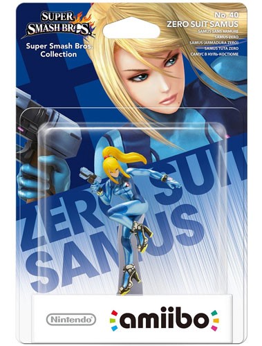 Amiibo - Super Smash Bros. Collection Figur: Zero Suit Samus (sehr guter Zustand) (gebraucht)