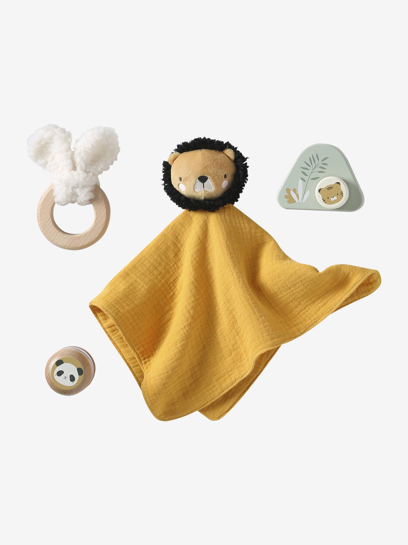 Baby Geschenk-Set zur Geburt mit Holz FSC®