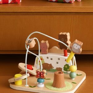 Baby Motorikspiel mit Waldtieren VIER JAHRESZEITEN Holz FSC®