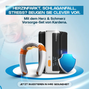 Kardena MED: Herz- & Nackenwohl-Set – EKG, Blutdruckkontrolle & Tiefenentspannung im Doppelpack