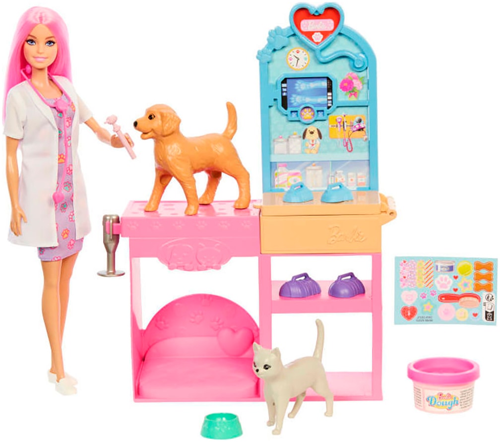 Barbie Anziehpuppe »Haustierklinik Spielset«