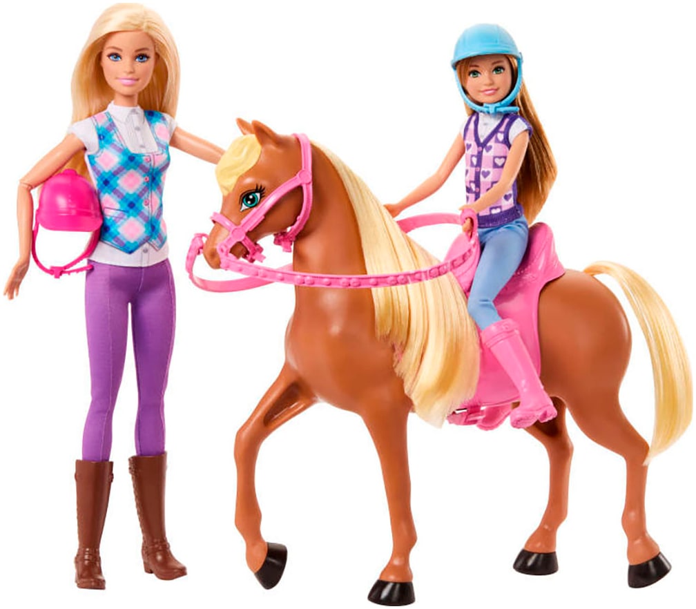 Barbie Anziehpuppe »Barbie Sisters Riding Lesson«