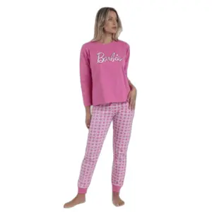 Damen Langarm-Pyjama Barbie Vichy Mood