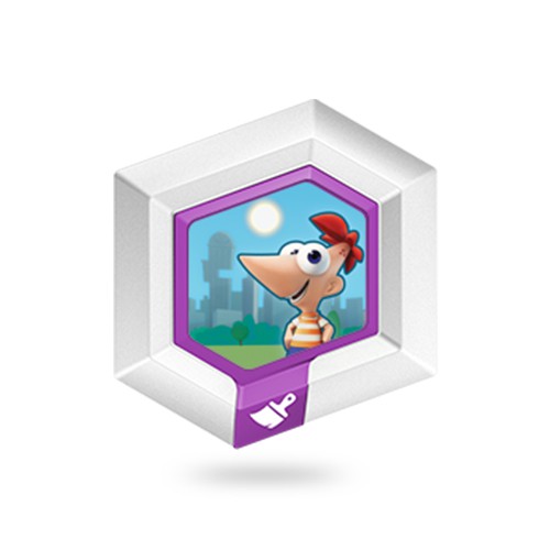 Disney Infinity - Bonus Münze / Power Disc - PHINEAS & FERB SKYDOME (sehr guter Zustand) (gebraucht)