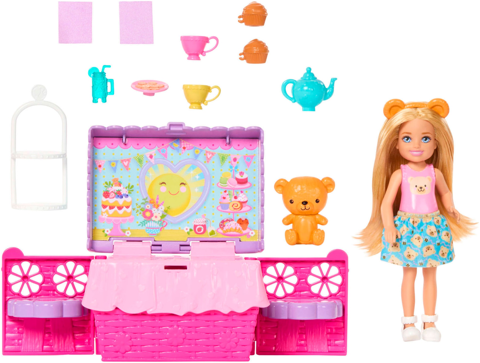 Barbie Anziehpuppe »Barbie Chelsea Picknick Party Spielset«