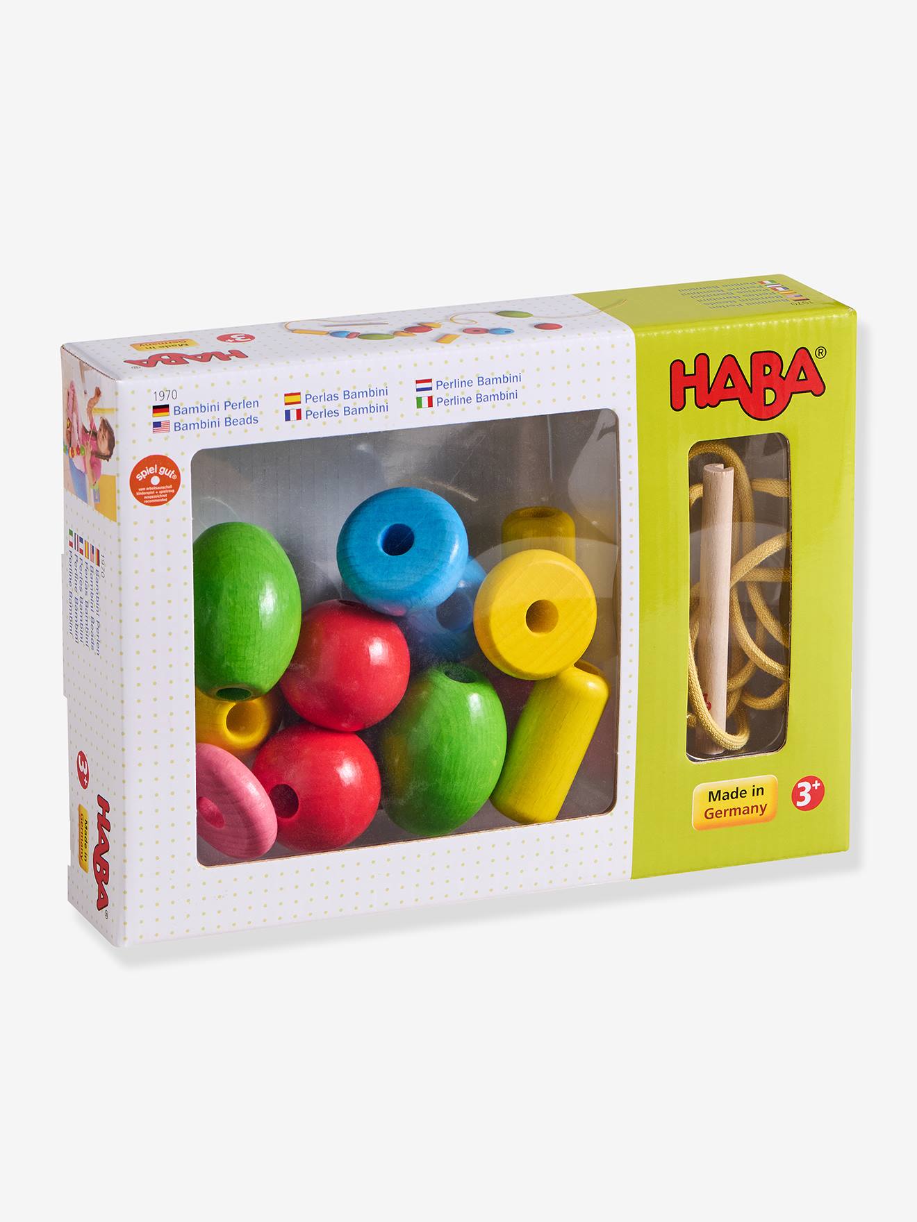 Kinder Fädelspiel Bambini Perlen HABA