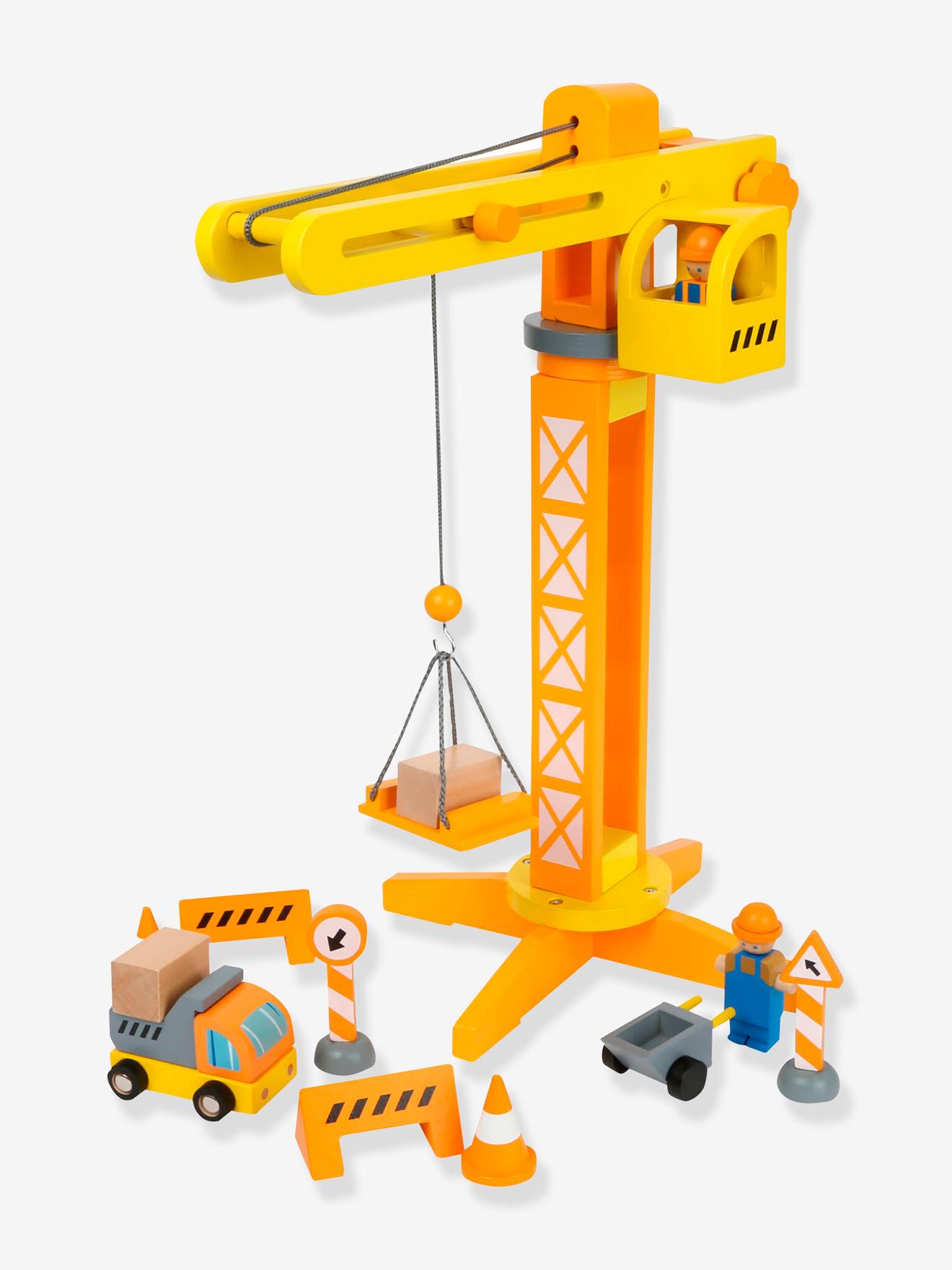 Kinder Baustellen-Set BAUKRAN mit Zubehör small foot®