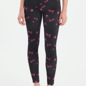 Barbie - Logo All Over - Leggings - Schwarz - S - 95% Polyester