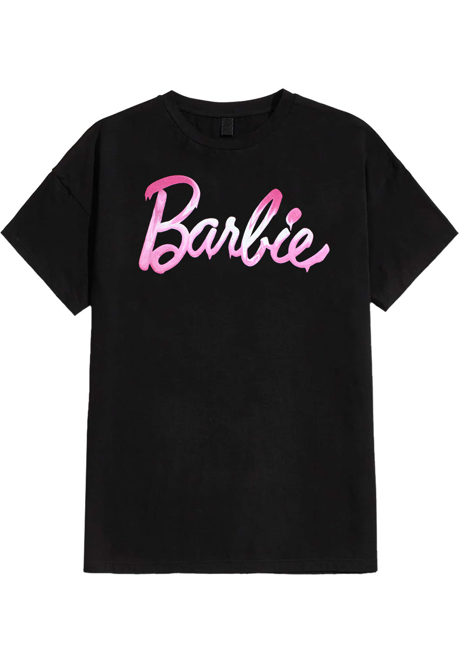 Barbie - Melted Logo - T-Shirt - Schwarz - L - 100% Baumwolle