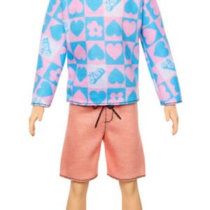 MATTEL HRH24 Barbie Fashionista Ken-Puppe - Blue and Pink Sweater