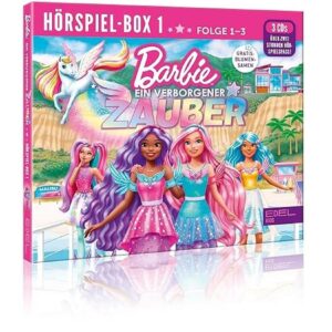 Barbie – Ein verborgener Zauber: Hörspiel-Box (Folge 1 – 3) – Die Original-Hörspiele zur TV-Serie mit GRATIS Blumensamen Barbie - Ein verborgener Zauber: Hörspiel-Box (Folge 1 - 3) - Die Original-Hörspiele zur TV-Serie mit GRATIS Blumensamen