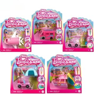Original Barbie Verkehrsfahrzeug Mini Barbieland Farbwechsel Traum Camper Auto Boot Flugzeug Mädchen Spielzeug Diy Puppen Haus Zubehör
