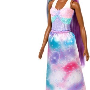 MATTEL FXR95 Barbie Dreamtopia Zauberhaar-Königreich Puppe (lila Haare)