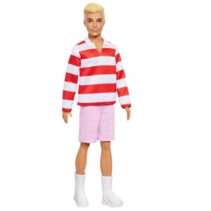 Barbie Anziehpuppe Ken Puppe blond mit Polohemd Barbie HYV01 Mattel Fashionistas 241 Barbie Anziehpuppe Ken Puppe blond mit Polohemd Barbie HYV01 Mattel Fashionistas 241